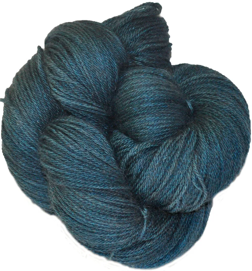 New Zealand Possum Yarn - Teal Hand Dyed