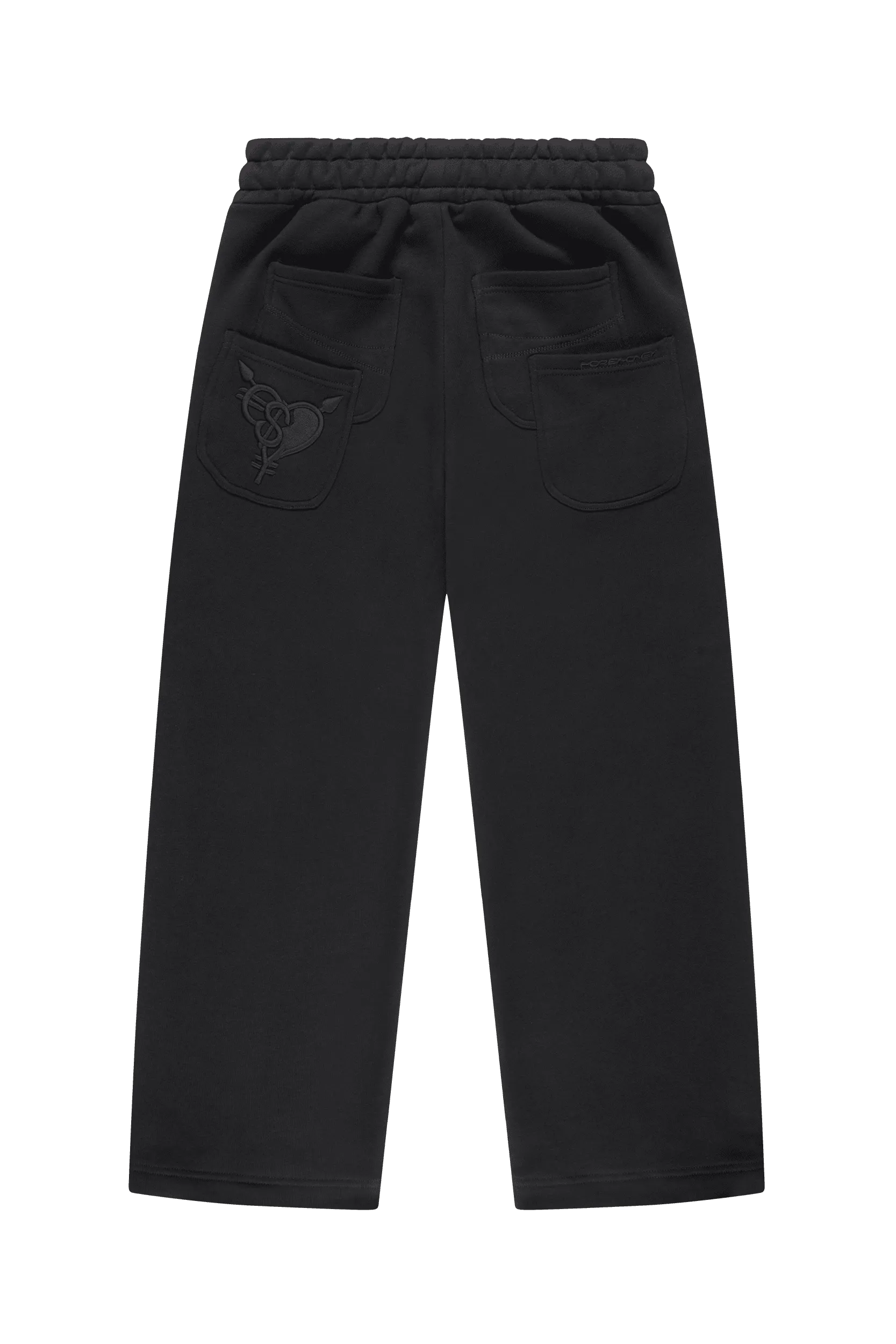 OPEN LEG JOGGER BLACK