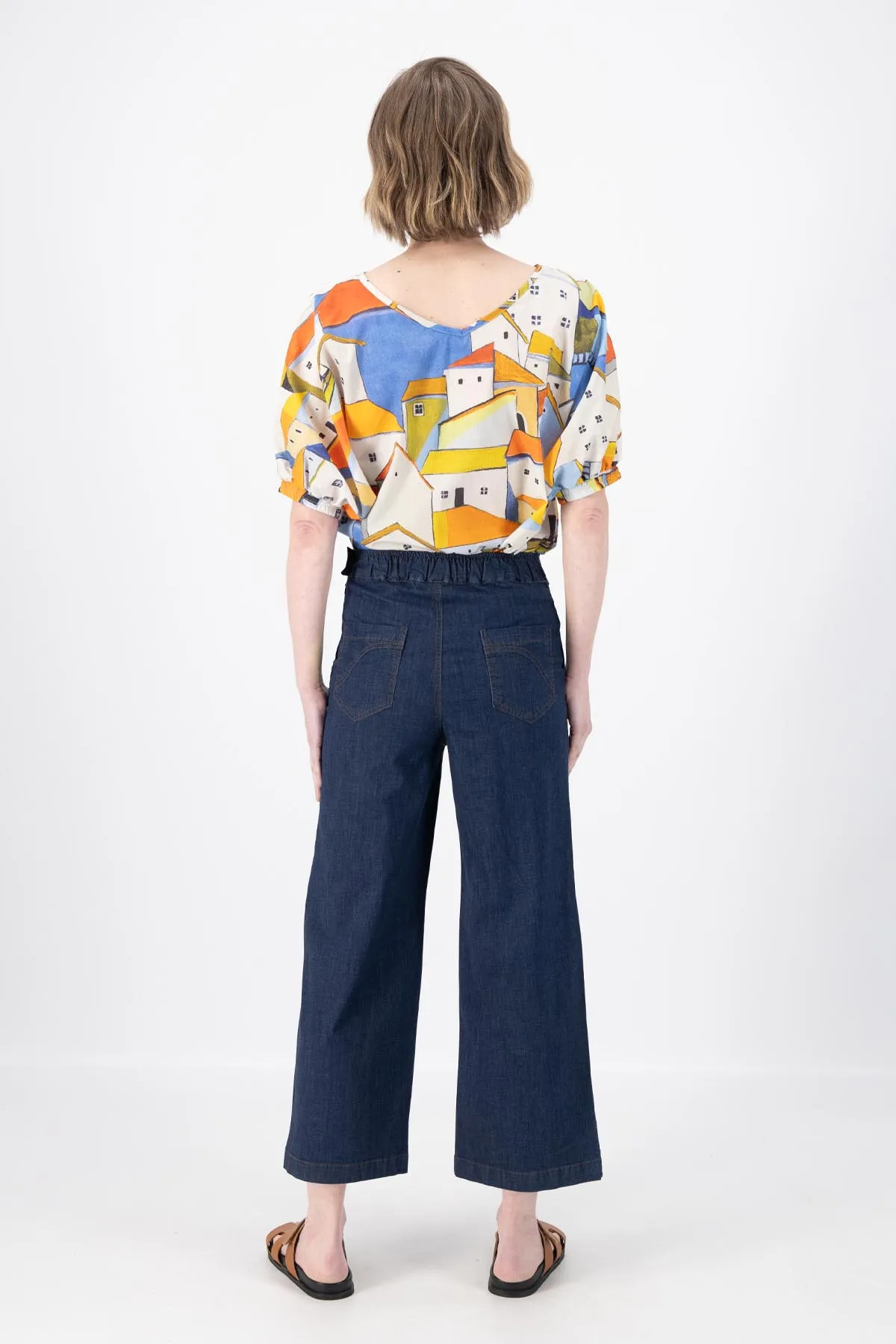 Peggy Ligera Pants Dark Wash in Summer Denim