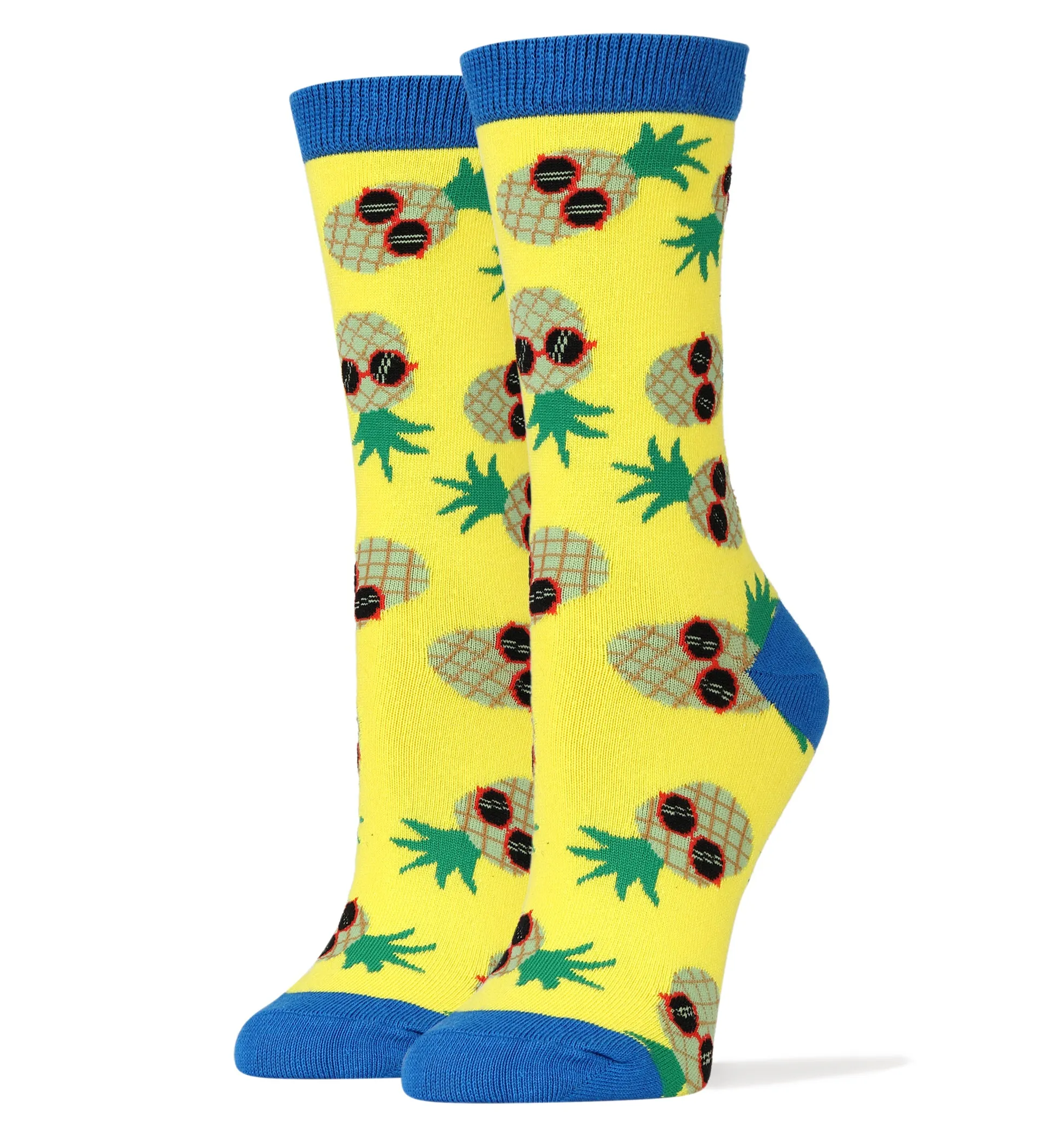 Pineapple Dude Yellow Socks