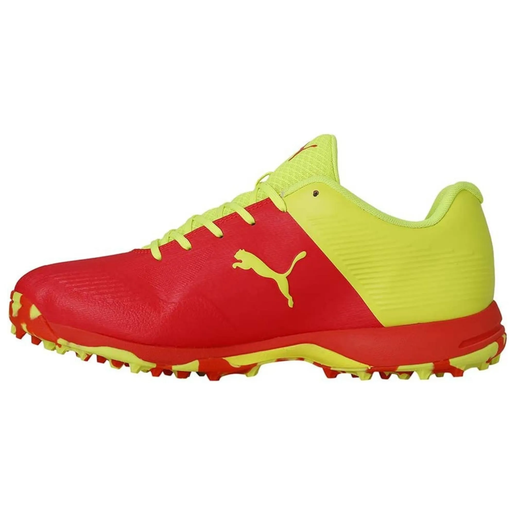 Puma Cricket Shoes One 8, Red/Yellow