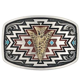 Radiating Center of it All Arrow Belt Buckle by Montana Silversmiths