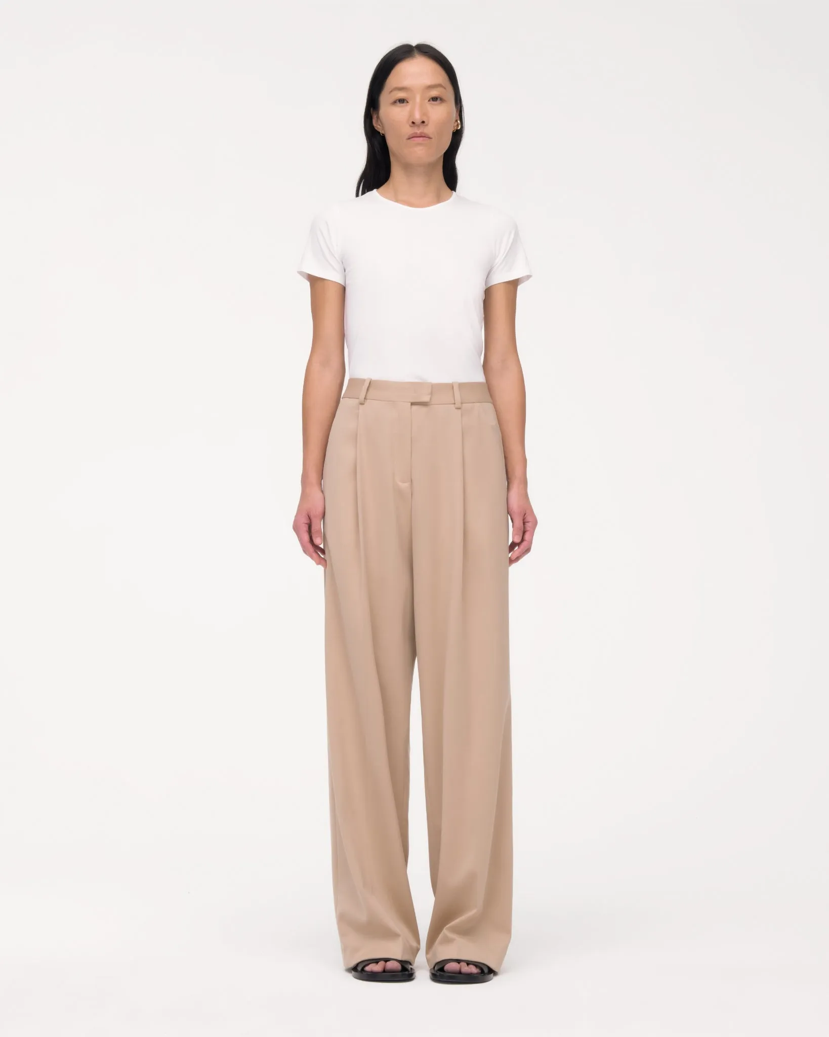 Relaxed Wide Leg Pant