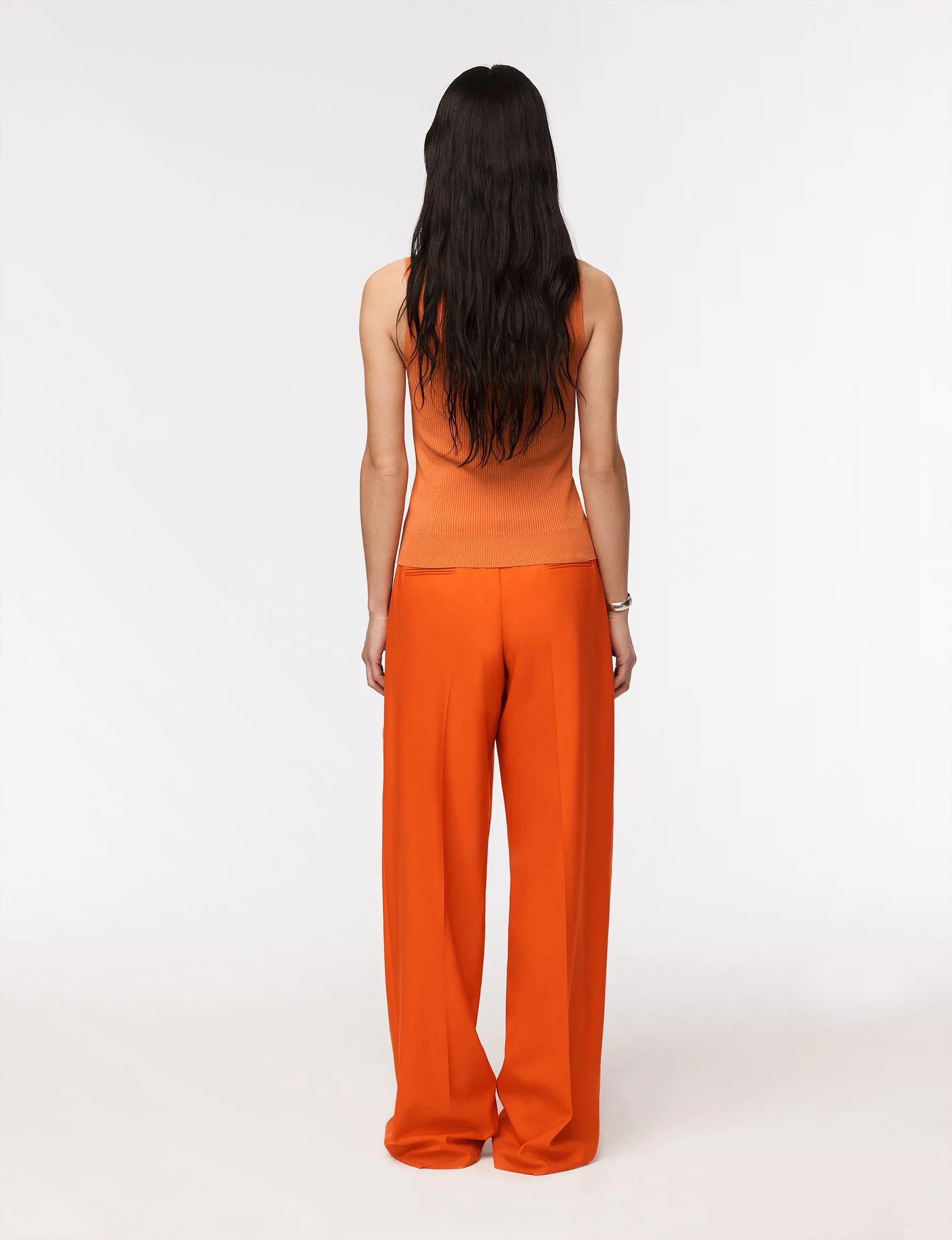 Relaxed Wide Leg Pant