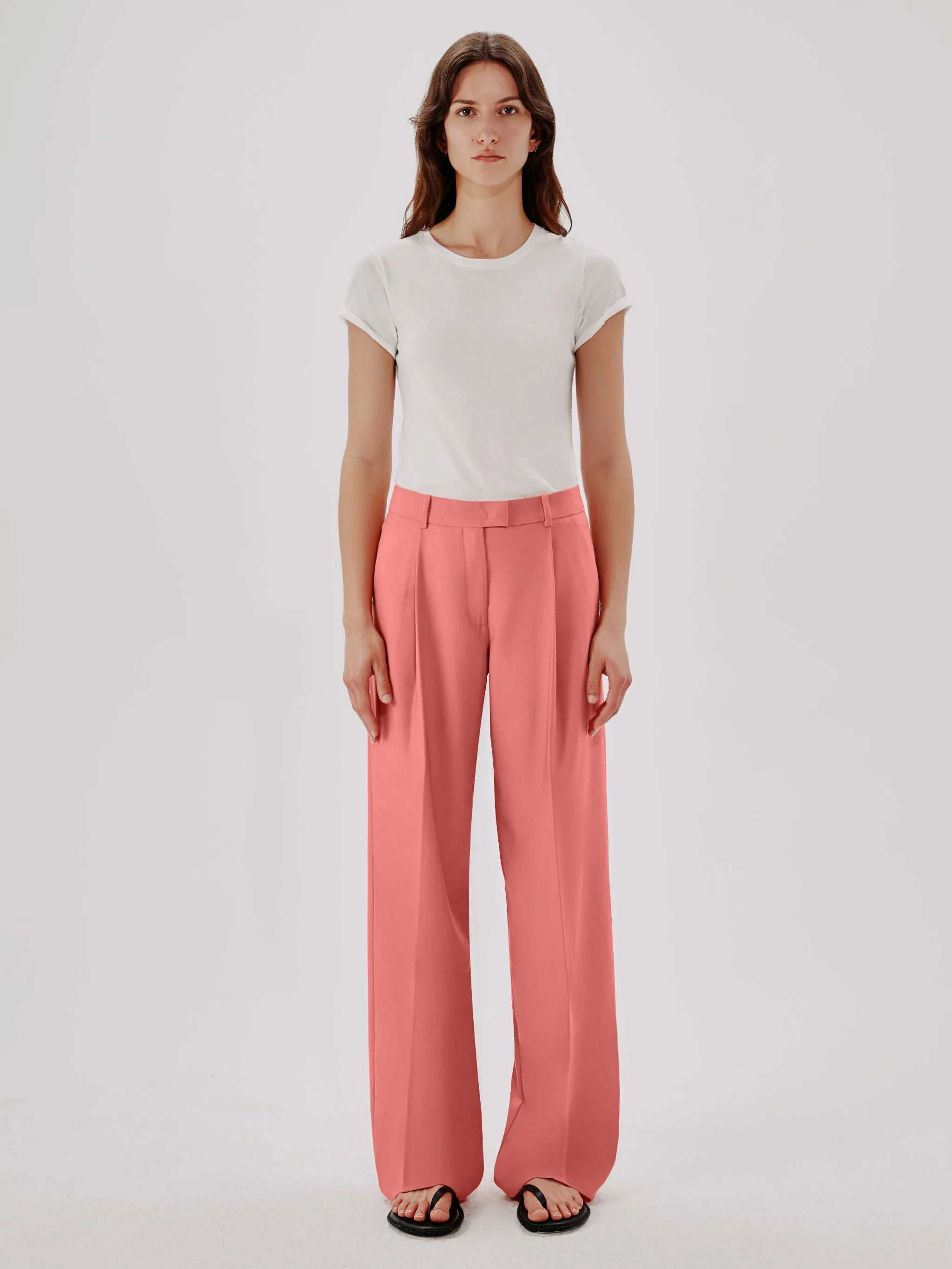 Relaxed Wide Leg Pant