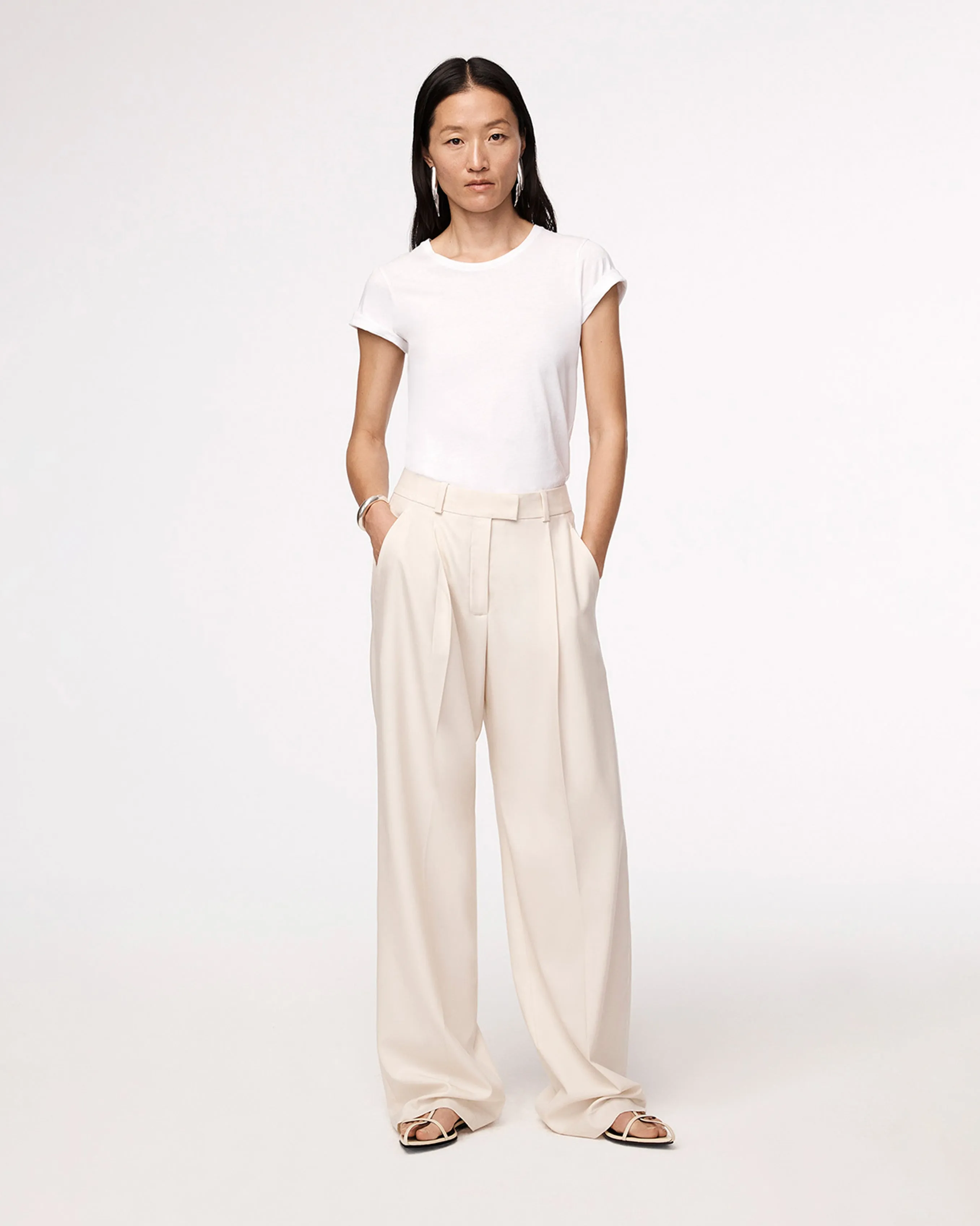 Relaxed Wide Leg Pant