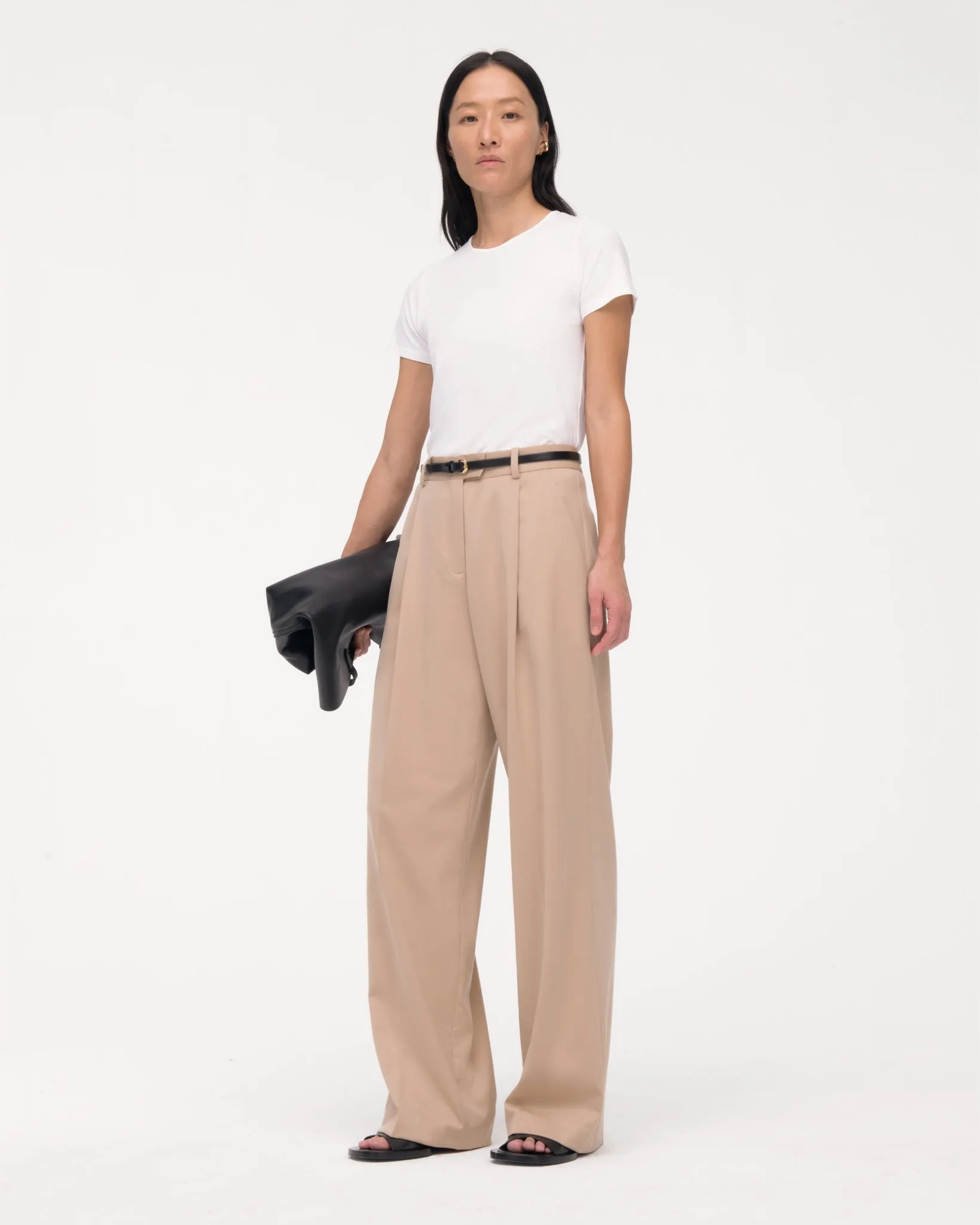 Relaxed Wide Leg Pant