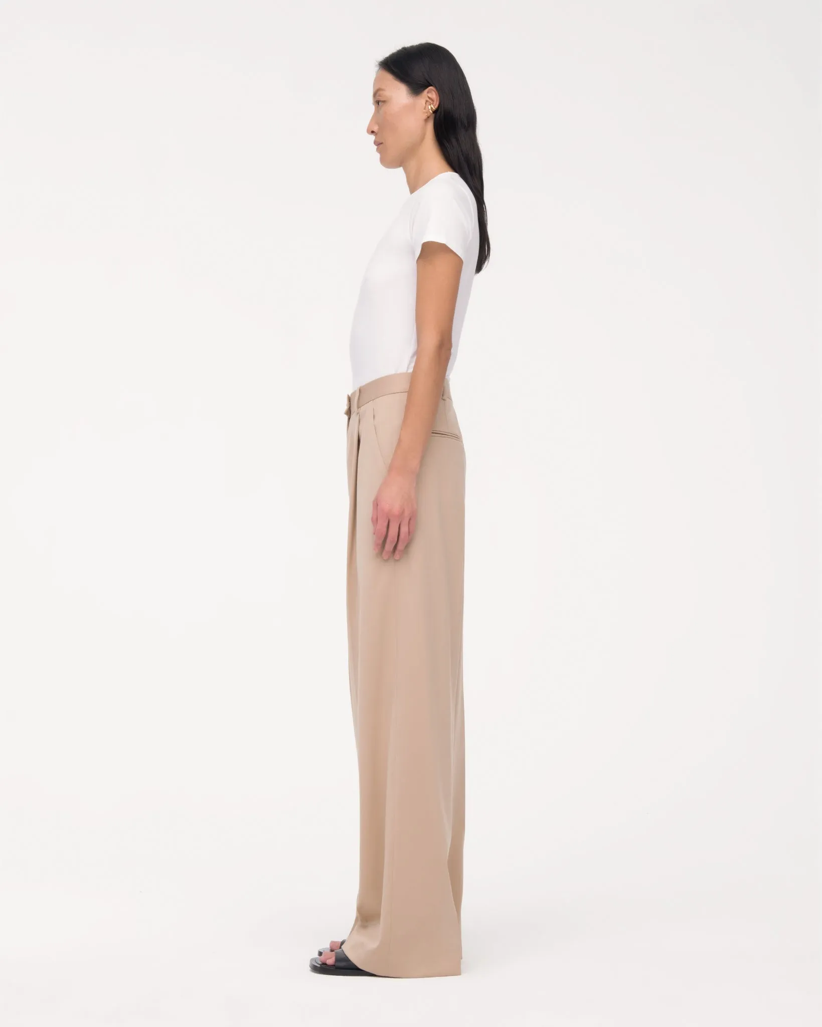 Relaxed Wide Leg Pant