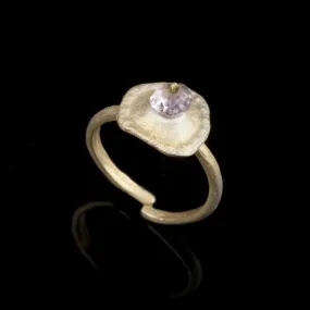 Sea Urchin Single Ring - Amethyst