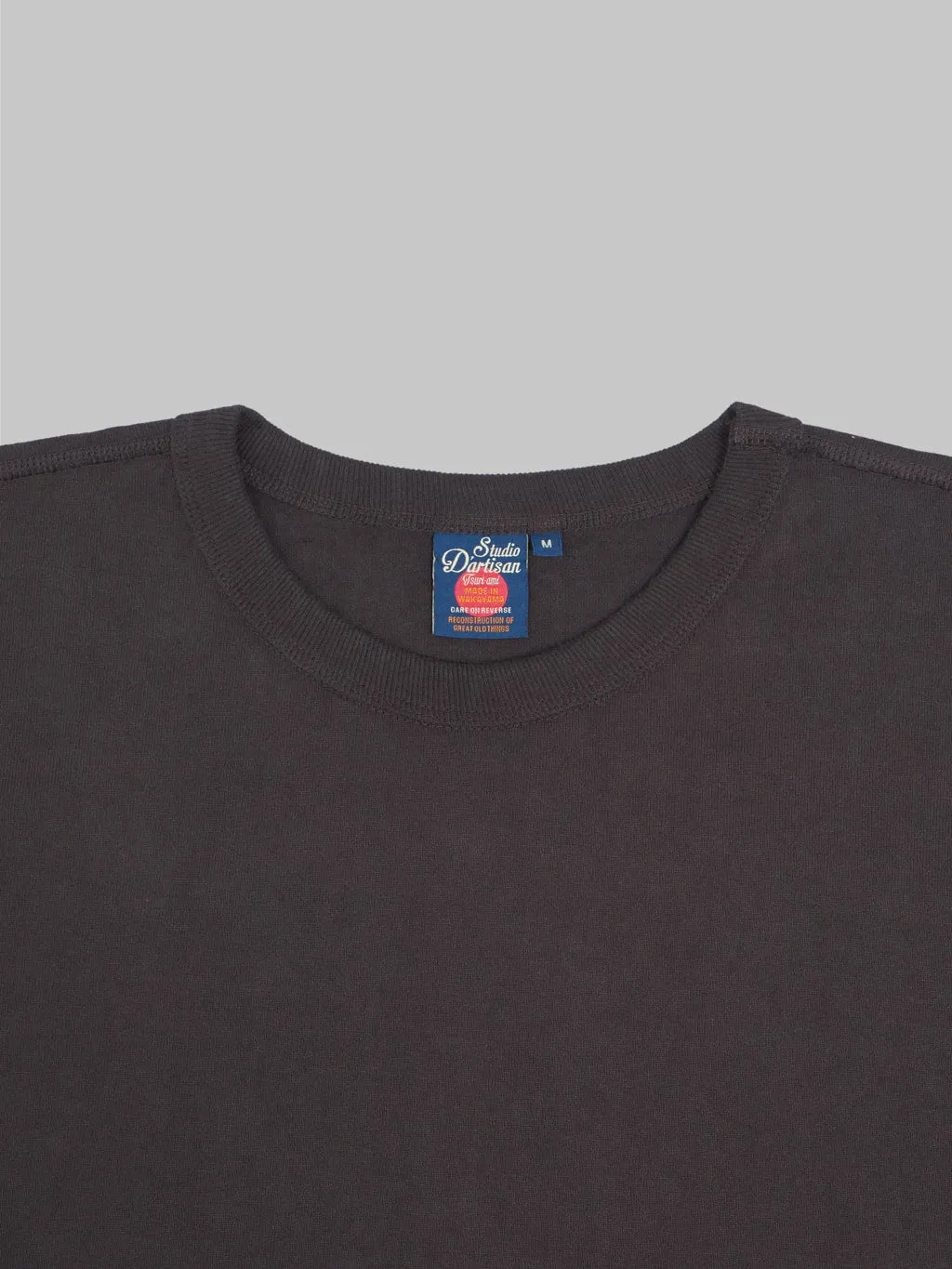 Studio D'Artisan 9913 Loopwheel T-Shirt Charcoal Black