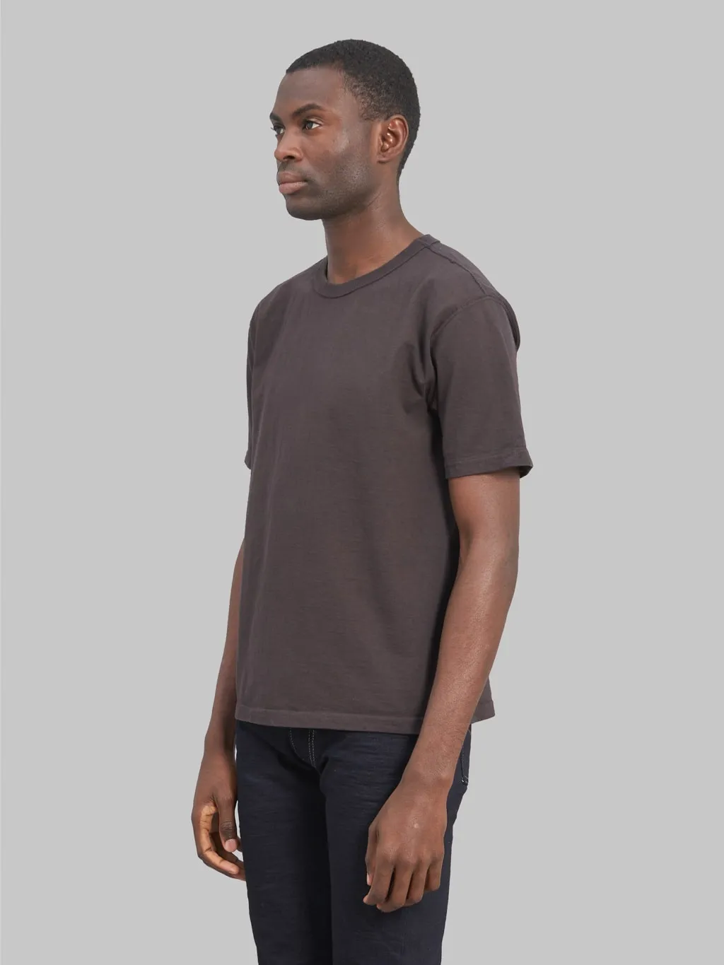 Studio D'Artisan 9913 Loopwheel T-Shirt Charcoal Black