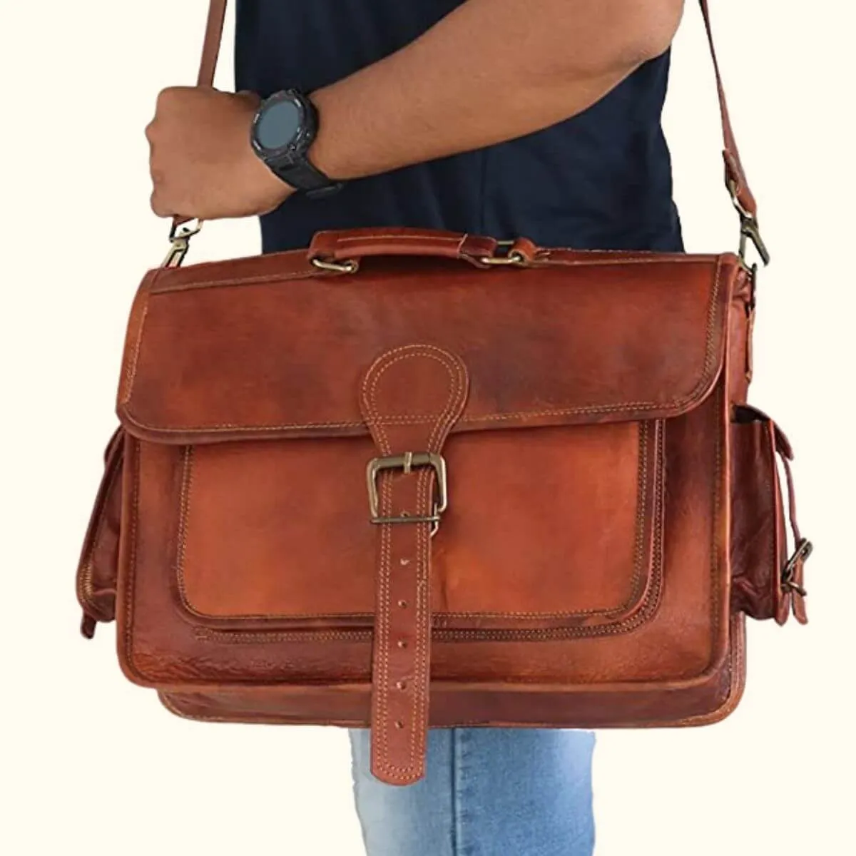 The Dusty Road - Top Grain Laptop Bag