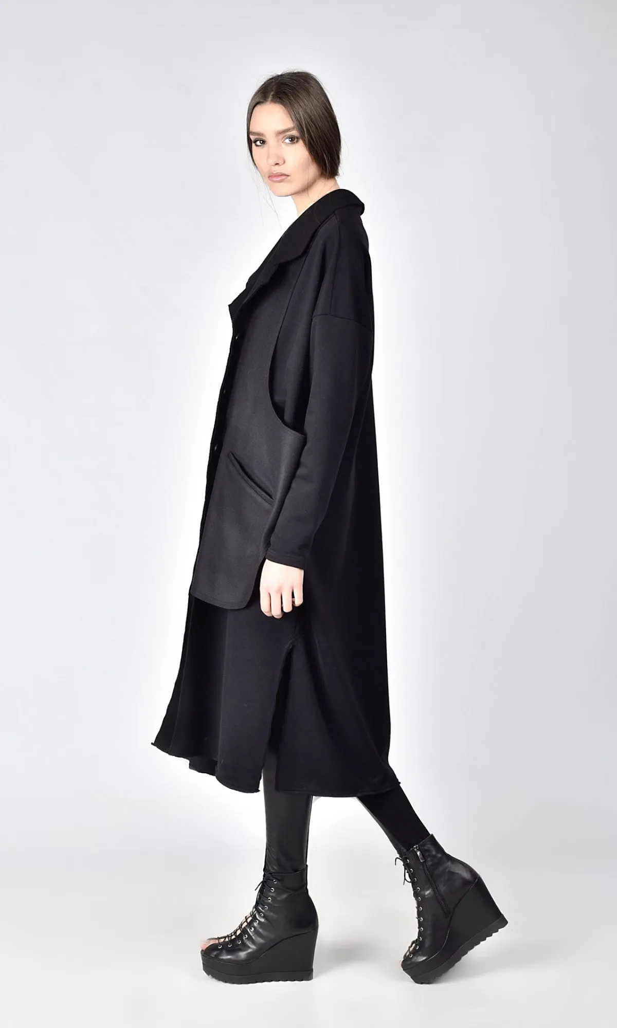 Trench Coat with Side Slits