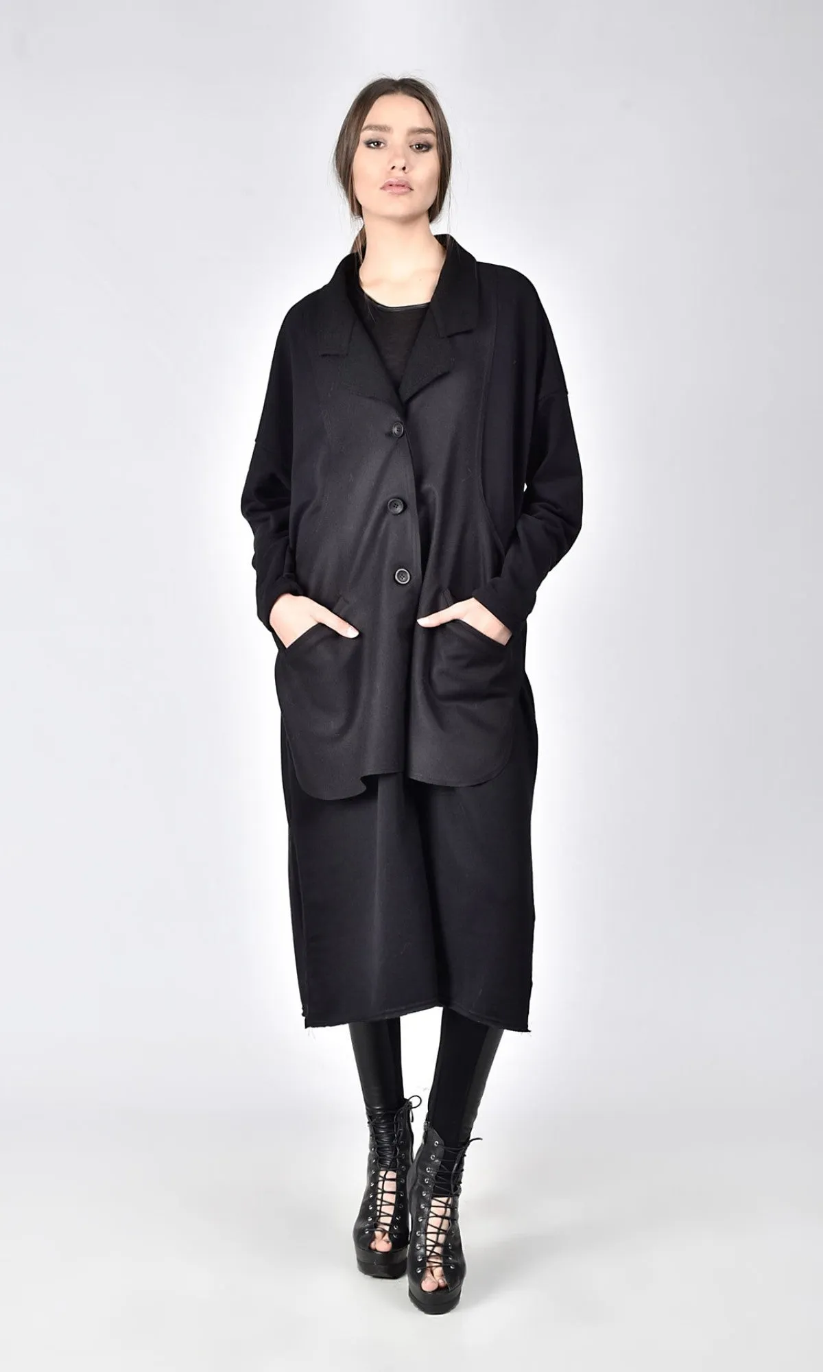 Trench Coat with Side Slits