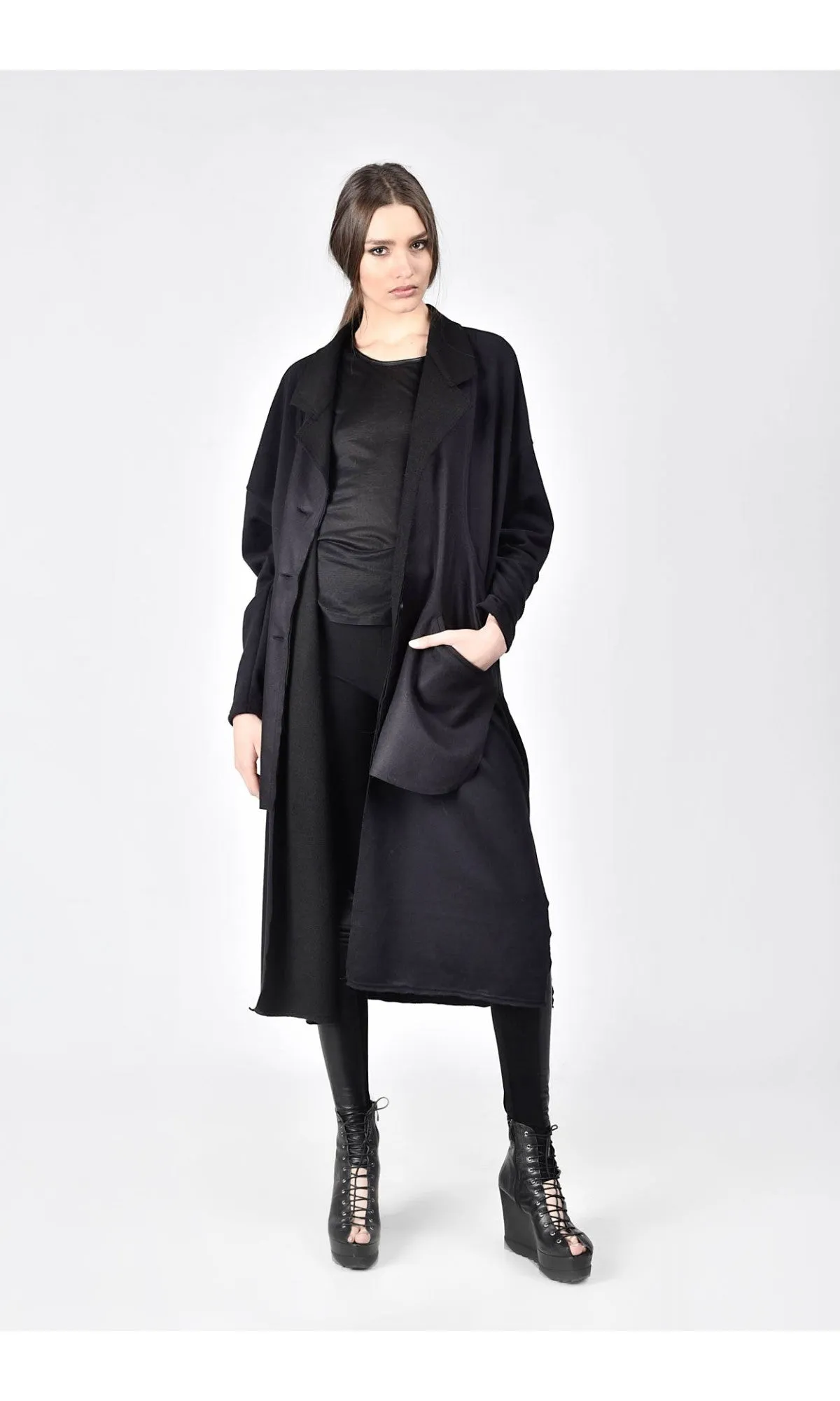 Trench Coat with Side Slits