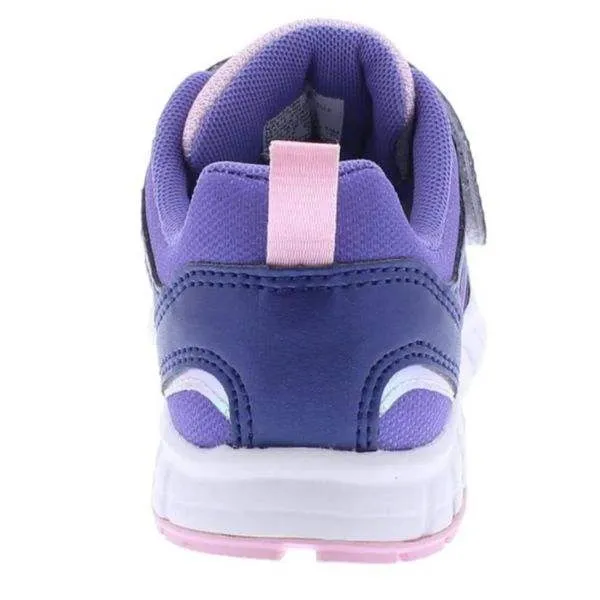 Tsukihoshi Rainbow Navy Girls Running Shoes (Machine Washable)