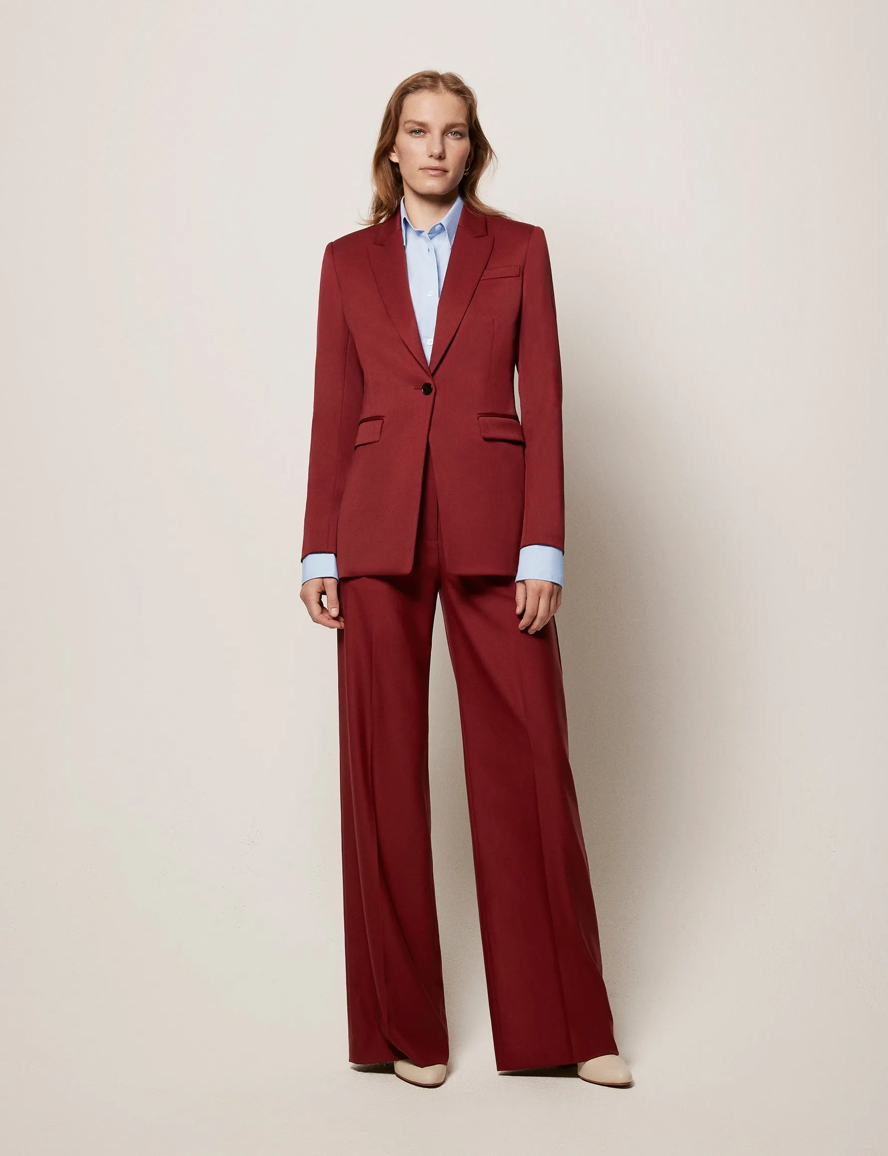 Wide Leg Suit Pant