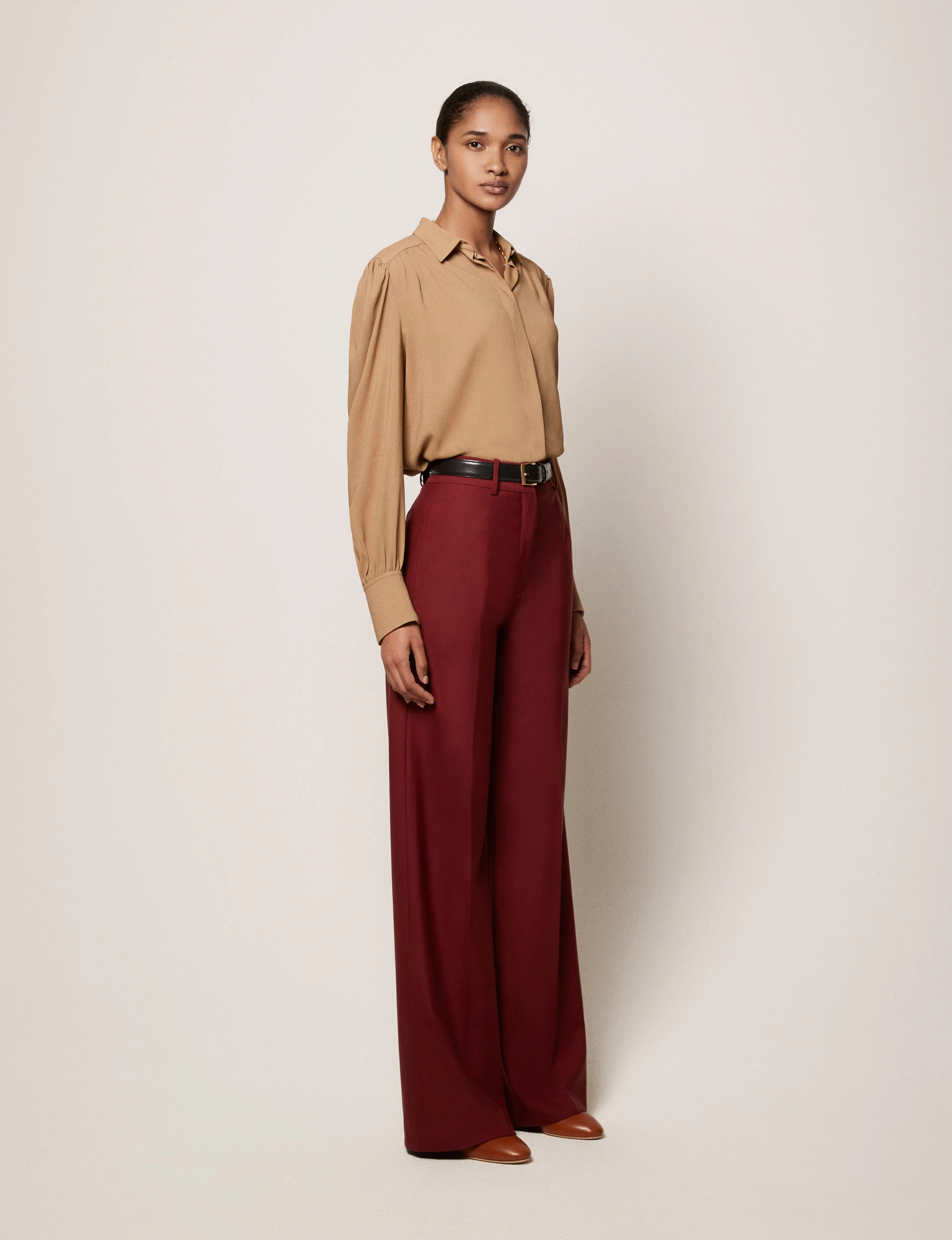 Wide Leg Suit Pant