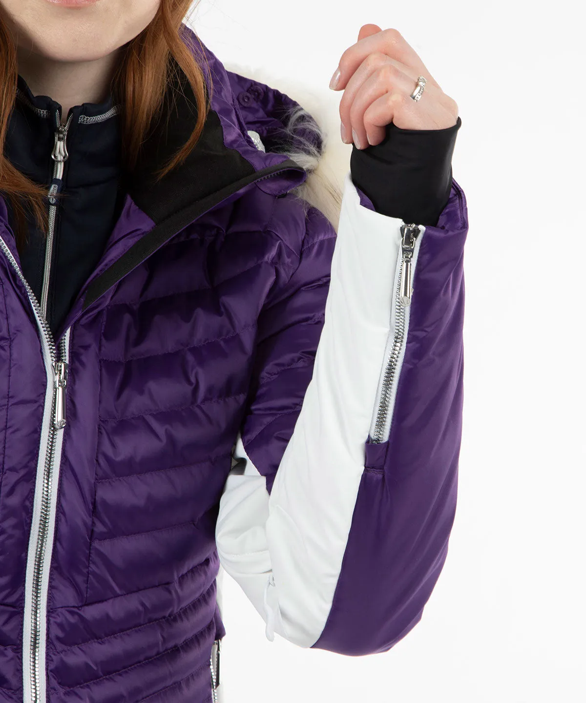 Women's Kendall Waterproof Quilted Jacket with Removable Fur Hood